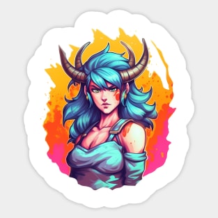 Demoness mage Sticker